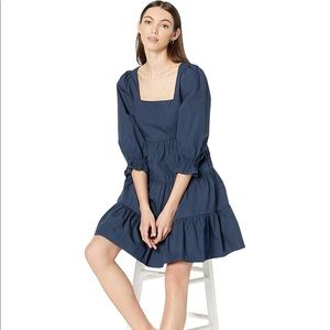 NWT Madewell Poplin Lizzie Babydoll Dress Twilight / Navy Blue - Size 4
